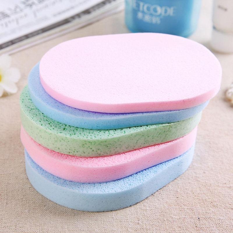 Random Color Thicken Soft Facial Cleaning Sponge, 1 Count Reusable Makeup Remover Facial Cleaning Puffs, Face Washing and Skin Cleansing Pads, Facial Skin Care Puff