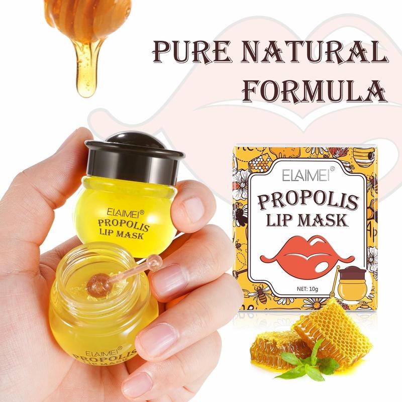 Honey Jar Moisturizing Lip Mask, 1 Box Hydrating Sleeping?Lip Mask, Lip Care Mask, Lip Care Products