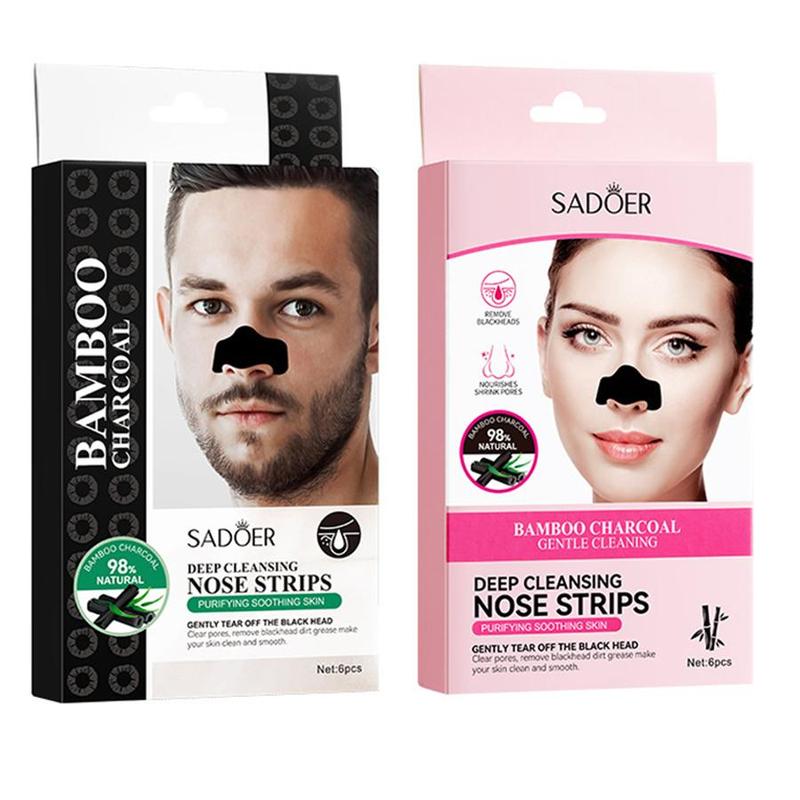 6pcs Blackhead Remover Strip, Blackhead Remover Patches, Deep Cleansing Nose Strip