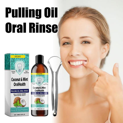 100ml Mouthwash & 3 Counts Tongue Scraper, Oral Care Products for Men & Women, Daily Oral Care Products, Cruel Summer