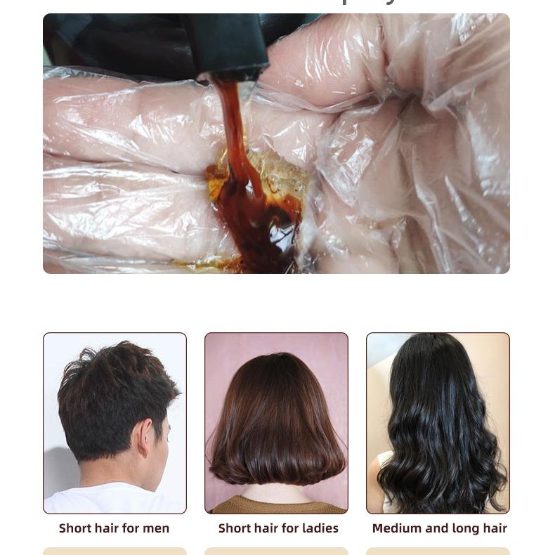 Black Hair Dye Shampoo Instant 3 in 1 +100% Grey Coverage -Herbal Ingredients