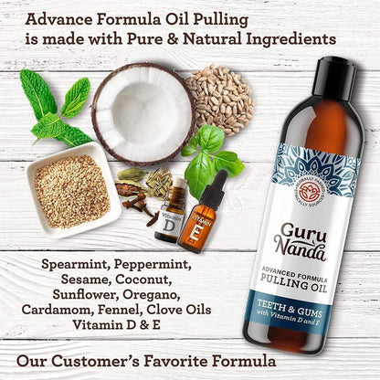 GuruNanda Advanced Formula Pulling Oil for Teeth & Gums