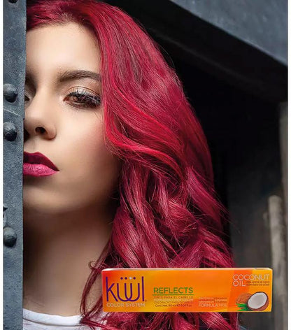 Kuul System Hair Color Cream  Kuul Tintes en crema 94 Tonos 94 Shades FUNNY COLORS Hair Dye Haircare Oil Neon Nourishing  3 oz.