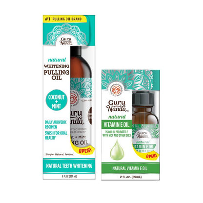 GuruNanda Cocomint Pulling Oil + Vitamin E Oil