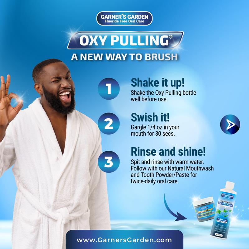 Garner's Garden Oxy Pulling Pre-Brush Mouthwash