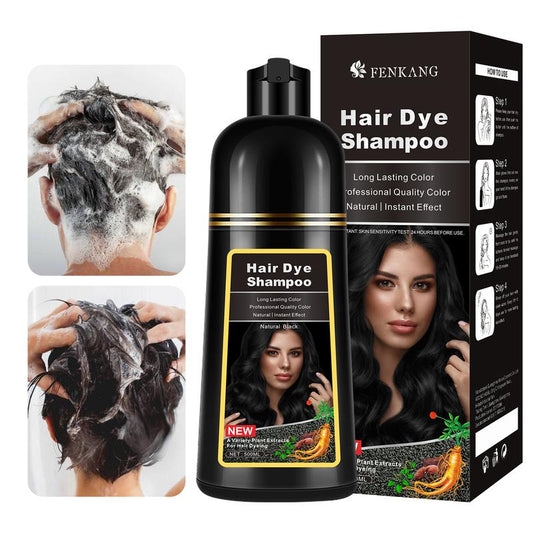 Hair Dye Shampoo, Shampoo for Coloring Hair, Hair Dye Shampoo 3 In 1+100%Coverage -Herbal Ingredients, Shampoo for Gray Hair for Women & Men, Long Lasting & Coverage. Haircare Plant