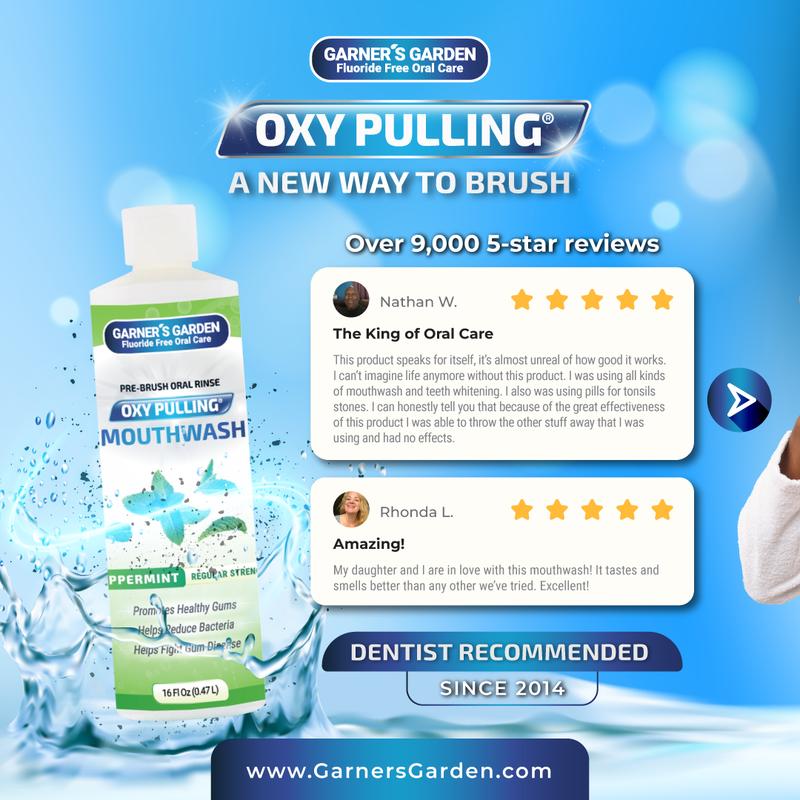 Garner's Garden Oxy Pulling Pre-Brush Mouthwash