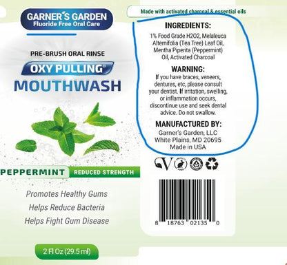 Garner's Garden Oxy Pulling Pre-Brush Mouthwash