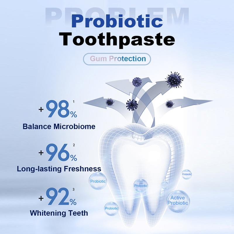 SP-8 Probiotic Toothpaste£ºEnhanced Formula Balances The Oral Microbiome, Removes Stains, And Provides Long-lasting Fresh Breath.