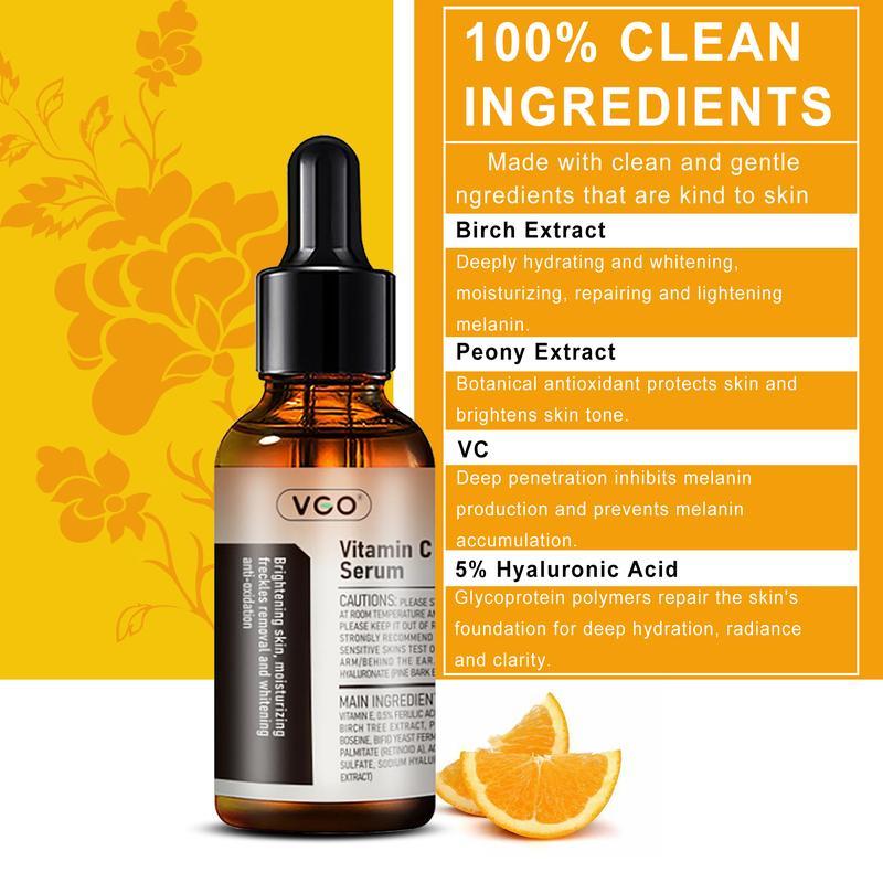 VGO Vitamin C Vitamin E Facial Serum, Suitablefor all skin types,30ml