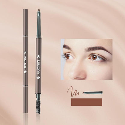 Double Ended Eyebrow Pencil & Brush, 1 Count Waterproof Long Lasting Eyebrow Pencil, Brow Styling Pen, Brow Shading & Filling Product