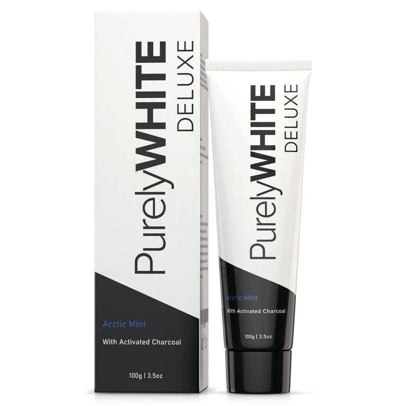 PurelyWHITE | Teeth Whitening Toothpaste | Coconut Oil, Activated Charcoal, Stain Removal