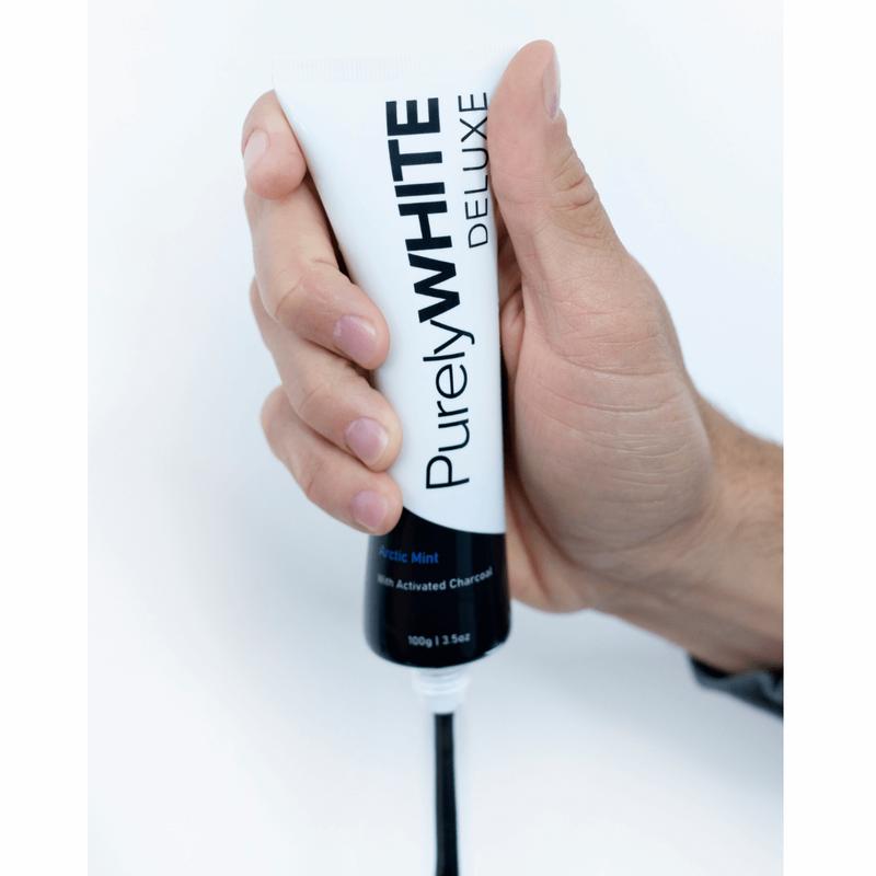 PurelyWHITE | Teeth Whitening Toothpaste | Coconut Oil, Activated Charcoal, Stain Removal