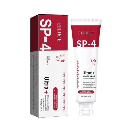 EELHOE Ultra Whitening, Probiotic-Stain Removing & Whitening Toothpaste - Sp4 Teeth Whitening Oral