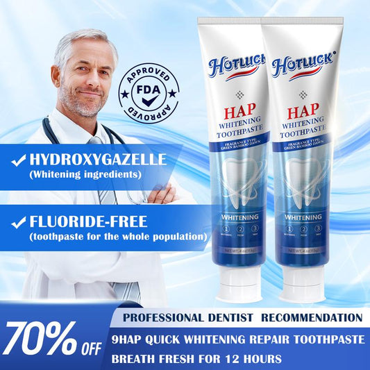 HOTLUCK Toothpaste: Enhanced FormulaBalances The Oral Microbiome, Removes StainsAnd Provides Long-lasting Fresh Breath.