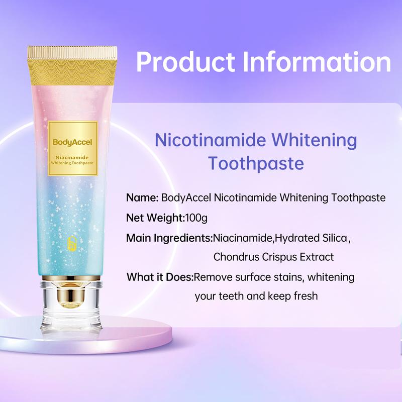 BodyAccel[Tripel Whitening]Niacinamide Whitening Toothpaste