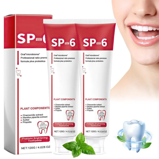 Sp-6 Ultra Whitening, Sp 6 Toothpaste, Ultra Whitening Toothpaste Sp - 6, Probiotic Brightening Toothpaste, Deep Cleaning Care Toothpaste