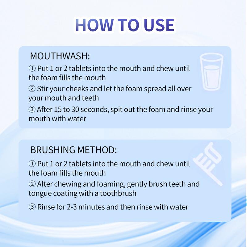 Toothpaste gargle granules whiten teeth and remove tartar