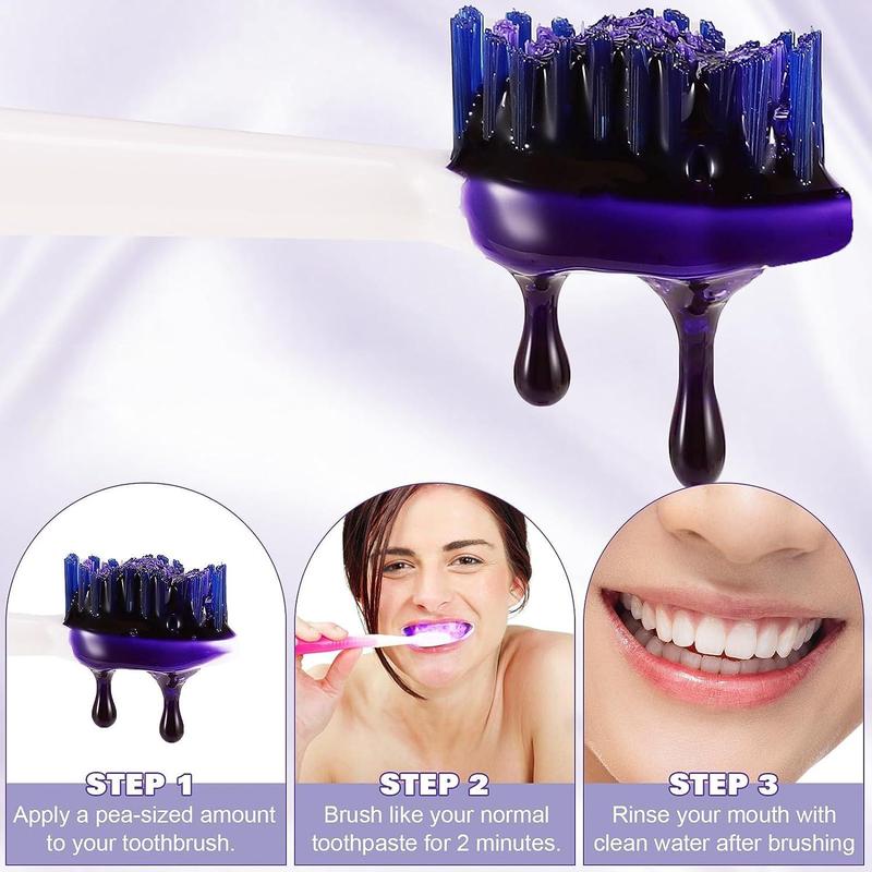 Summer Purple Toothpaste,?Daily?Oral?Cleansing?Breath Freshening Toothpaste for Beautiful Confident Smile, Gum Care Tooth Paste