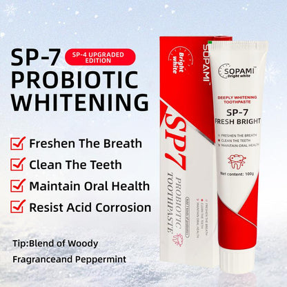 SOPAMI SP-7 Toothpaste Oral Health Management, Deep probiotic whitening toothpaste Fresh Breath[Tripel Whitening]