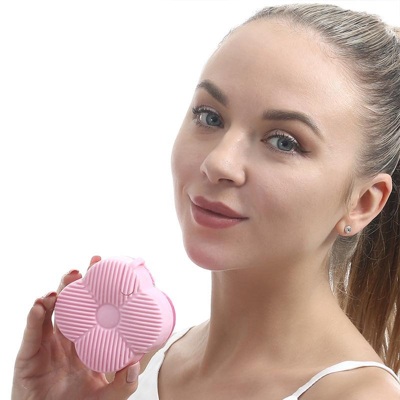 Four Leaf Clover Shaped Ice Massage Brush, Silicone Ice Cube Tray, Face Massage Tool, Skincare Tool for Women