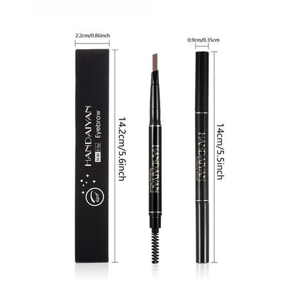 Double-ended Eyebrow Pencil, Waterproof Long Lasting Eyebrow Pencil, Brow Styling Brush, Brow Shading & Filling Pencil, Brow Brush Makeup Tool, Eye Makeup Products