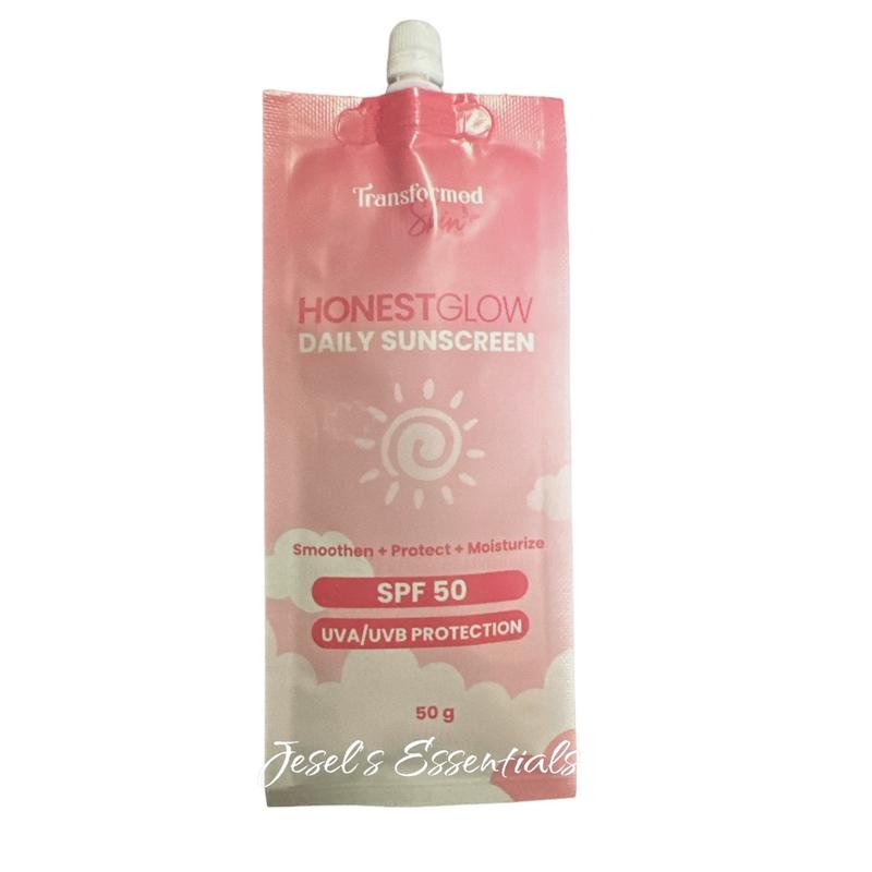 Transformed Honest Glow Sunscreen SPF 50 Facial Skincare Uv Cica Spf50