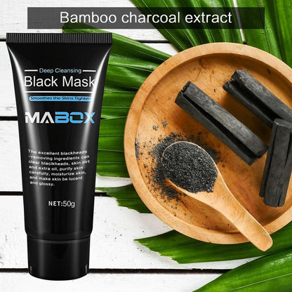 Bamboo Charcoal Facial Cleansing Mask, Blackhead Remover Mask, Facial Care Peel-off Mask