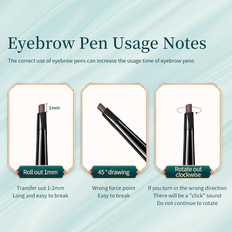 Double-ended Eyebrow Pencil, Waterproof Long Lasting Eyebrow Pencil, Brow Shading & Filling Pencil For Travel, Outing, Daily Use