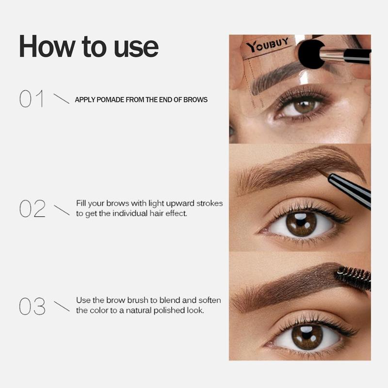 Long Lasting Eyebrow Cream, 1 Count Eyebrow Makeup Product for Professional & Beginners, Waterproof Eyebrow Makeup Product For Women