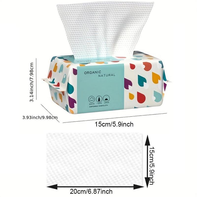 Disposable Face Towel, 100pcs/pack Soft Multi-purpose Makeup Remover Disposable Face Towel, Disposable Face Cleaning Towel for Home Outdoor Travel