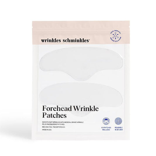 Wrinkles Schminkles Forehead Wrinkle Patches (Reusable Medical Grade Silicone Patches) - Set of 2 Patches