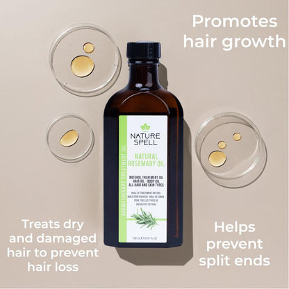 Nature Spell Rosemary Oil with Hair Growth Shampoo & Conditioner