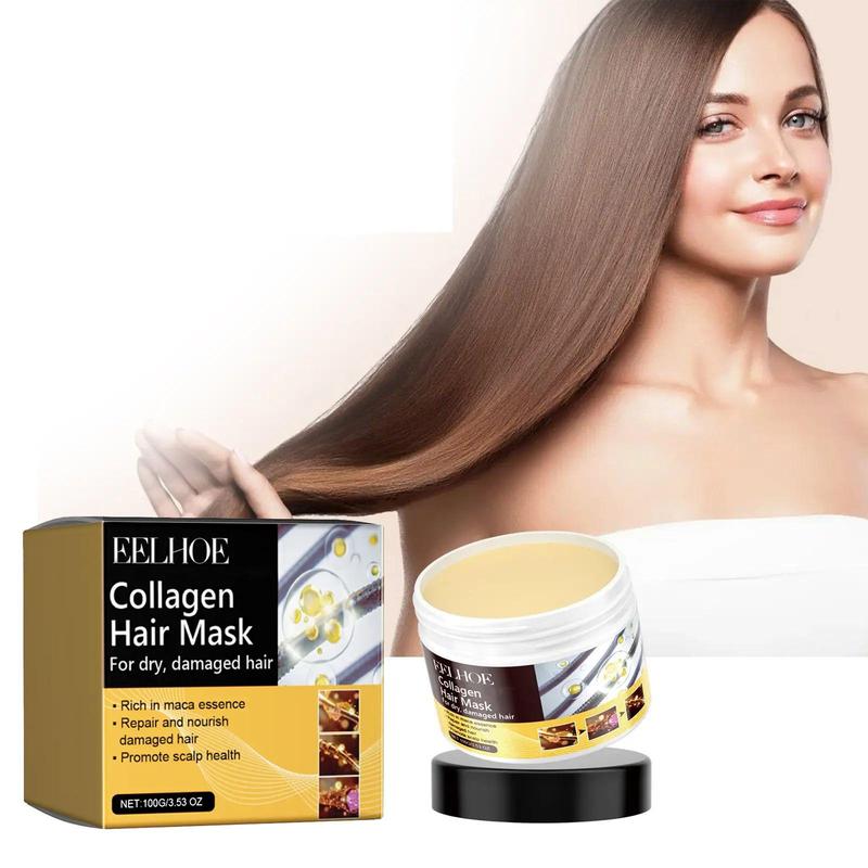 Collagen Moisturizing Hair Mask for Revitalizing Hair, 1 Count Hydrating Nourishing Hair Care Mask for Dry & Damaged Hair, Hair Care Product Forwomen & Men