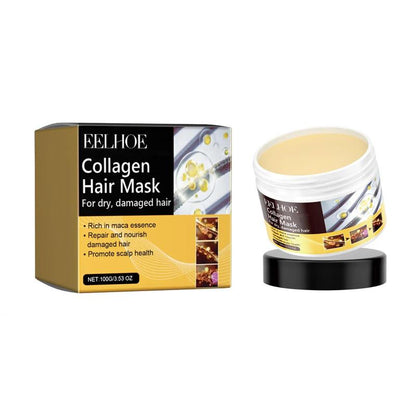 Collagen Moisturizing Hair Mask for Revitalizing Hair, 1 Count Hydrating Nourishing Hair Care Mask for Dry & Damaged Hair, Hair Care Product Forwomen & Men