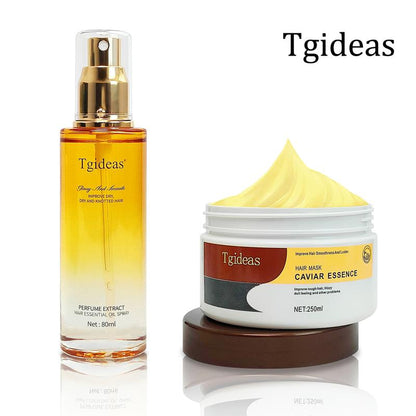 Tgideas Collagen Hair TreatmentDeep Repair Conditioner for All HairTypes + Tgideas Argan Oil Hair Serumfor Dry Damaged Hair