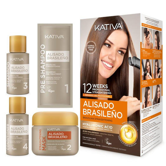 Kativa Keratin and Argan Oil Brazilian Straightening Kit