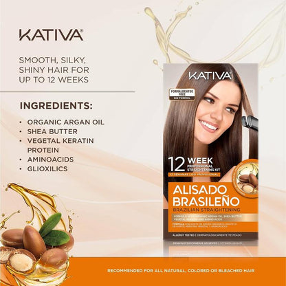 Kativa Keratin and Argan Oil Brazilian Straightening Kit