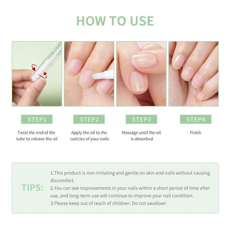 Nail Care Oil, Moisturized Nail Cuticle Oil, Manicure Nail Skin Edge Care Product for Women & Men, Nail Art & Care Tool