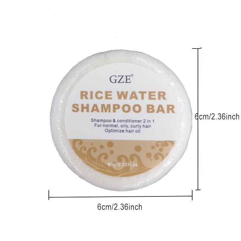 Moisturizing Hair Rice Water Shampoo Bar Soap, Handcrafted Rice Water Soap for Dry Hair Moisturizing, Hair Treatment Product For Men & Women, Summer Gift