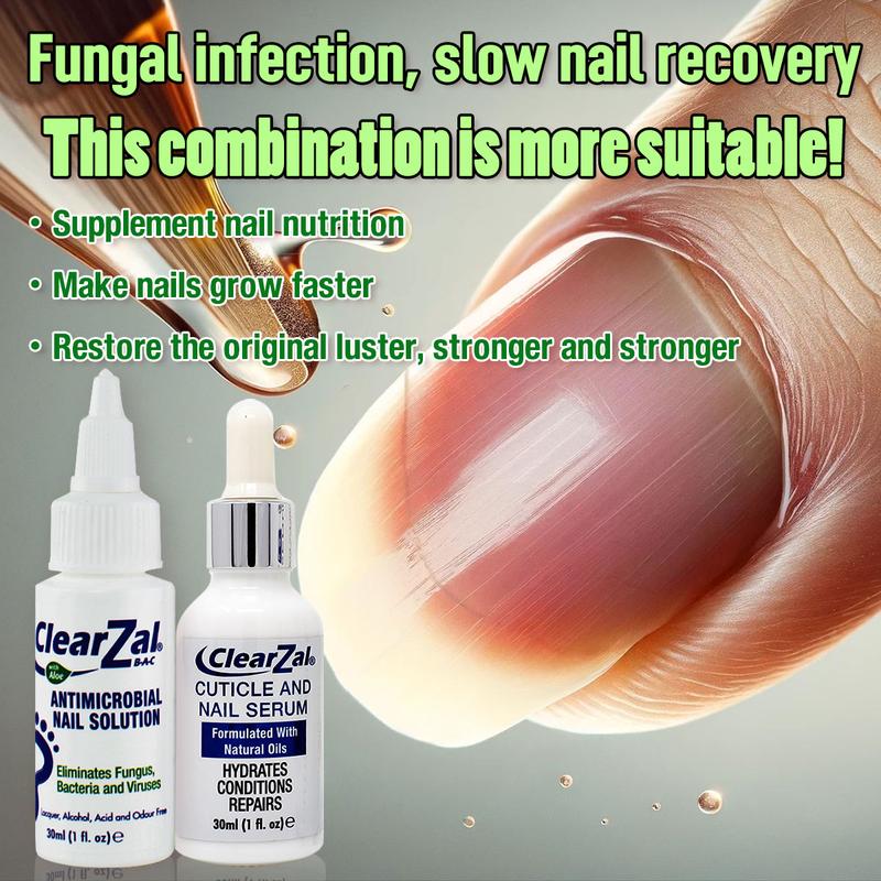 ClearZal Antimicrobial BAC Nail Solution Fungal Nail Treatment 1 Ounce Kills Fungus, Bacteria and Viruses Nail Care