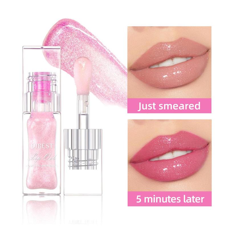 Temperature Changing Lip Oil, Moisturizing Easy Coloring Lip Gloss, Non-stick Cup Lip Glaze for Women