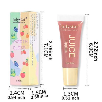 Fruit Flavored Moisturizing Lip Gloss, Long Lasting Tinted Hydrating Lip Gloss, Plumping Lip Oil Lip Stick for All Occasions, Summer Gift, Lip Care Cosmetic, Prettygirlglaze