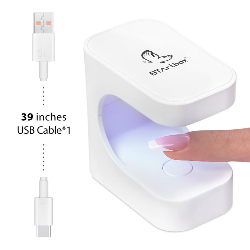 BTArtboxnails Gel Nail Tips Mini Nail Lamp - Product only UV Lamp