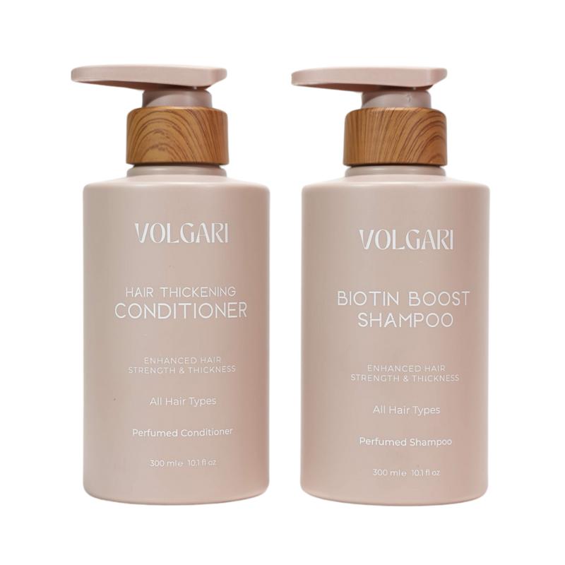 Volgari - Scented Biotin Boost Shampoo & Scented Hair Thickening Conditioner - Hair Thickening Formula (Combo Pack)