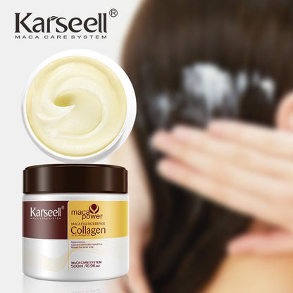 Karseell Collagen Deep Nourishing Repair Hair Argan Oil Frizz-Smoothing Hair Mask Serum All Hair Types 16.90 oz 500 ml