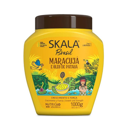 2 in 1 Skala Hair Treatment Conditioning Cream Passion Fruit + Patua Oil for Curly Dry Weak Hair Mask Conditioner Haircare