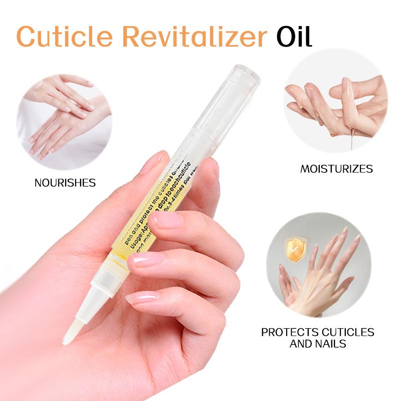 Radiant Cosmetic Nail Growth Oil Cuticle Revitalized Oil Pen for Nail Moisture,Growth,Strength and Brightening,Remedy for Damaged Skin,Brittle Peeling Thin Nails,15 g,Orange,Intensive Nourishing Nail Care