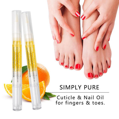 Radiant Cosmetic Nail Growth Oil Cuticle Revitalized Oil Pen for Nail Moisture,Growth,Strength and Brightening,Remedy for Damaged Skin,Brittle Peeling Thin Nails,15 g,Orange,Intensive Nourishing Nail Care