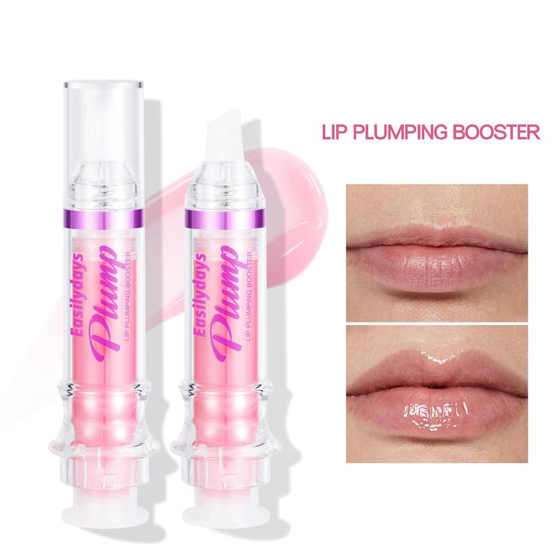 HANDAIYAN Lip Gloss Plumper Glossy Lip Lipstick, Lifter Gloss, Hydrating, Volumizes, High-Shine, Lip Plumping Lip Glaze Lip Makeup, Plump & Pout Lip Plumper for Women Girls